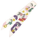 HERMES エルメス ツイリースカーフ GARDE ROBE POP ガルドローブ ポップ 白 063896S 06 2022SS【中古】エルメス スカーフ aq10387