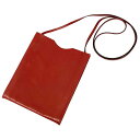 エルメス HERMES オニメトゥ ポシェット ショルダーバッグ ななめ掛け ボックスカーフ レッド 赤【中古】エルメス バック aq11022