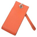 エルメス HERMES ヴェスパ ポーチ 小物入れ マルチケース iCOSケース レザー オレンジ【中古】エルメス ポーチ aq11318