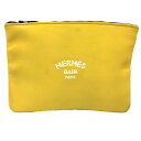 HERMES エルメス トゥルースフラット ネオバンMM フラットポーチ クラッチバッグ イエロー Trousse Flat Neobainメンズ レディース ...