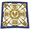 HERMES エルメス スカーフ カレ90 Caty 古代エジプト スカラベ柄 シルク100% カレ ブルー系【中古】エルメス シルクスカーフ カレ90 aq11519