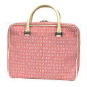 セール ブルガリ BVLGARI ロゴマニア ビジネスバッグ ブリーフケース キャンバス×レザー レッド×アイボリー バック【中古】ブルガリ バック レディース...
