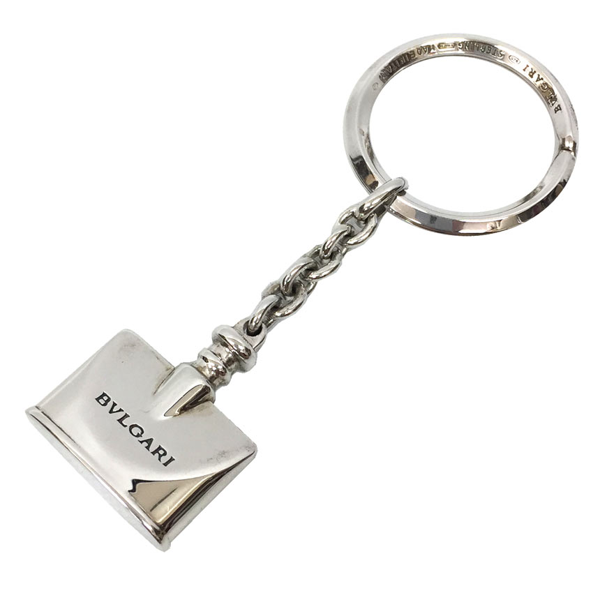 ブルガリ　BVLGARI 香水瓶モチーフ　パフュームボトルモチーフ　キーリング　キーホルダー　シルバー925【美品】【中古】aq10468
