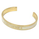 Christian Dior クリスチャン・ディオール Dior Code バングル B1650ODELQ D301 ゴールド ホワイト【中古】ディオール アクセサリー aq11283