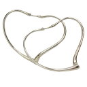 セール ティファニー TIFFANY&Co オープンハート フープピアス シルバー【中古】ティファニー アクセサリー ピアス aq9254
