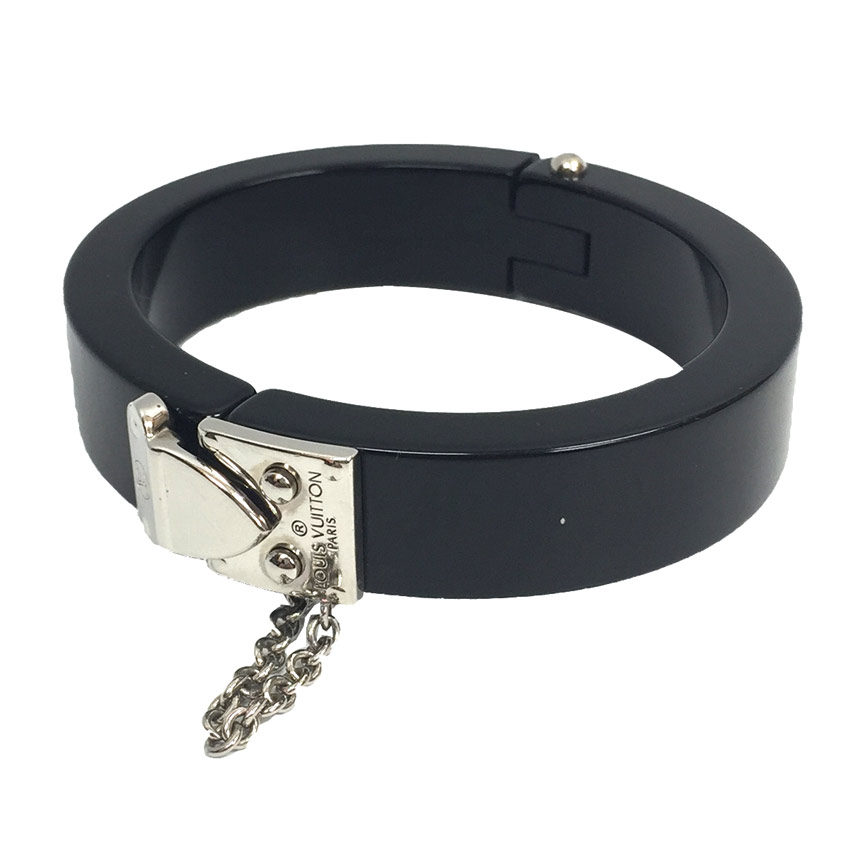 セール　ルイヴィトン　LOUIS　VUITTON　ブレスレット　ブラスレ ロックミー　M66761　ブラック　バングル【中古】ルイヴィトン　アクセサリー　aq7072のサムネイル