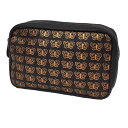 セール ゆうパケット発送 ボッテガヴェネタ BOTTEGA VENETA イントレッチオパピヨン レザー ポーチ ゴールド/ブラック【中古】ボッテガ ポーチ a...