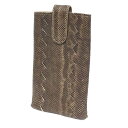 セール ボッテガヴェネタ BOTTEGA VENETA リザードレザー マルチケース ブラウン【中古】ボッテガ 小物 aq9810