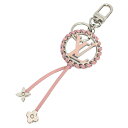 セール LOUIS VUITTON ルイヴィトン キーホルダー ポルトクレ・ベリー M63081 キーリング チャーム ピンク【中古】ヴィトン 財布小物 aq8971(4)