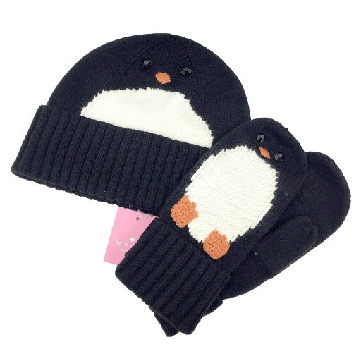 kate spade ケイトスペード ペンギン 手袋 ニット帽 セット KS1003328 001 【未使用】【新古品】【中古】ケイトスペード 衣類小物 aq10166 kate spade ケイトスペード ペンギン 手袋 ニット帽 セット KS1003328 001 【未使用】【新古品】【中古】ケイトスペード 衣類小物 aq10166