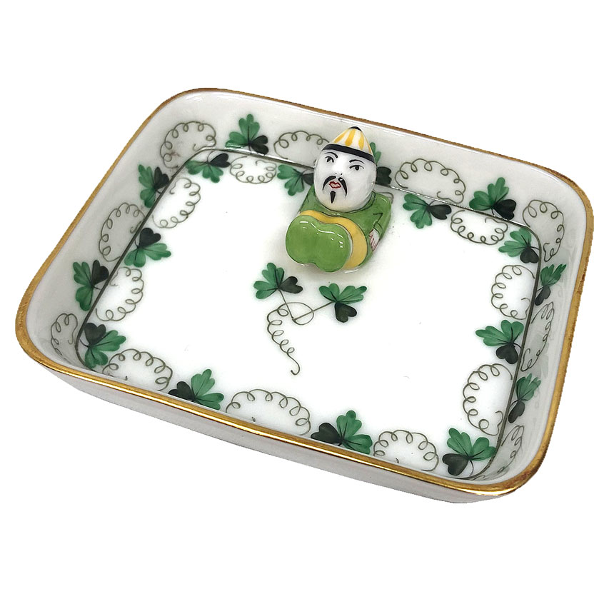 Herend ヘレンド マンダリン トレー ナカノゾキ パセリ 小物入れ 置物 オブジェ おじ【新古品】【未使..