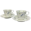 NARUMI ナルミ カップ&ソーサー ペア フラワー 花柄 陶器 インテリア 【美品】【中古】 ナルミ 食器 aq11580