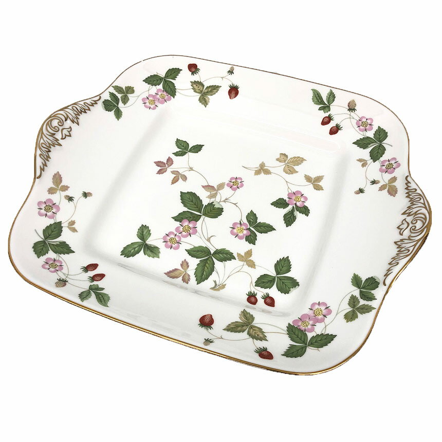 WEDG WOOD　ウェッジウッド　WILD STRAWBERRY　ワイルドストロベリー　ブレッド＆バタープレート　B＆Bプレート 　50105506001　皿　食器 洋食器 【新古品】【未使用】【中古】aq12284