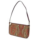 ETRO エトロ ペイズリー柄 アクセサリーポーチ 13834 レッド系 レディース 【中古】エトロ バック aq9940