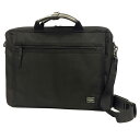 PORTER ポーター CLIPクリップ ブリーフケース 550-08961 ビジネスバッグ エキスパンダブル 底W 2WAY ブラック 黒 メンズ レディース ユニセックス ナイロンキャンバス【中古】ポーター バッグ aq11135(4)