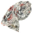 ゆうパケット発送 送料無料 blugirl ブルーガール フラワー ストール シワ加工 BLUMARINE ブルマリン【中古】ブルーガール イタリアブランド 服飾小物 aq8889