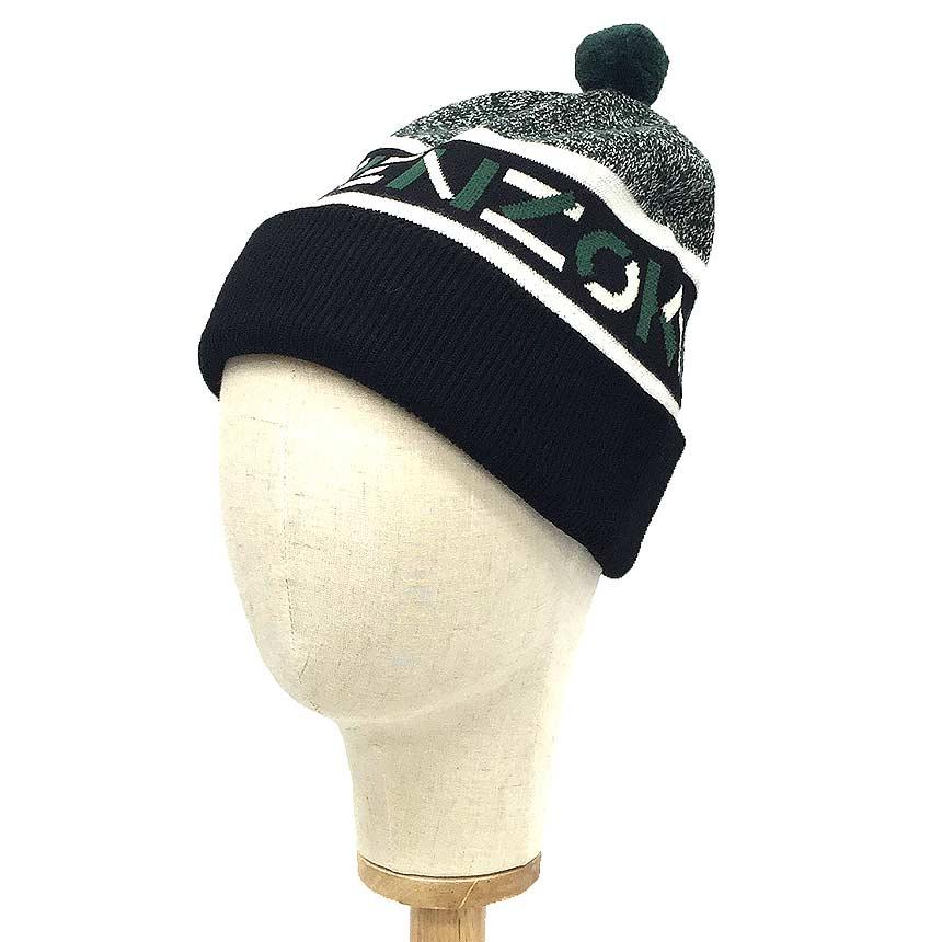ゆうパケット発送 全国送料無料 KENZO ケンゾー ニット帽 帽子 KENZO SPORT BEANIE FA68BU130KEM メンズ ユニセックス【未使用】【新古品】【中古】KENZO 着用小物 aq9129