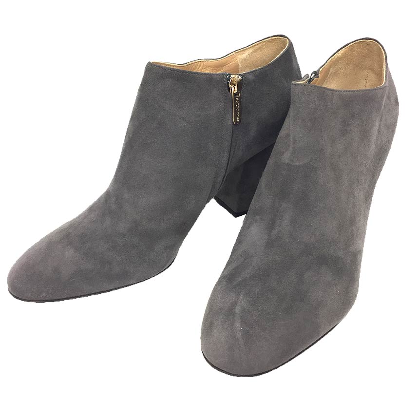 Sergio Rossi セルジオロッシ　ブーティ　38 1/2　アンクルブーツ　グレー　A75272-MCAZ01-1123-110　ROYAL GRIS FONCE 　Cuoio/Ricoperto　Scarpe Donna　Ankle Boot　【未使用】【新古品】【中古】sergio rossi　レディース　靴　aq9381