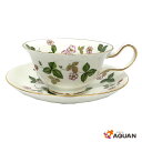 WEDGWOOD ウェッジウッドWILD STRAWBERRY ワイルドストロベリーティーカップ&ソーサー(ピオニー) 単品 1客洋食器 インテリア 雑貨【新古品】【未使用】【中古】aq11794