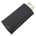 Felisi フェリージ レザー キーケース クロコ型押し 921/2/SA ブラック 黒 ユニセックス【美品】【中古】フェリージ 財布小物 aq11786