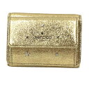 セール JIMMY CHOO ジミーチュウ 三つ折財布 NEMO DMF ネモ GOLD/SILVER ゴールド 星型 スタッズ レザー 財布【中古】JIMMY CHOO レディース 財布 aq4824