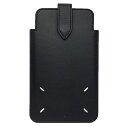 訳あり Maison Margiela メゾンマルジェラ スマホケース マルチケース レザー ブラック【中古】マルジェラ 小物 aq11603