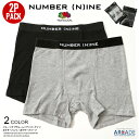 ボクサーパンツ 2点セット フルーツオブザルーム 2パックSET ナンバーナイン NUMBER(N)INE メンズ ワッフルボクサーショーツ パンツ メンズ ブランド 下着