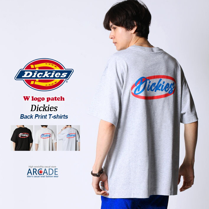 Tシャツ メンズ 半袖Tシャツ Dickies ディッキーズ ブランド ロゴ プリント バックプリント 半袖カットソー 綿100％ …