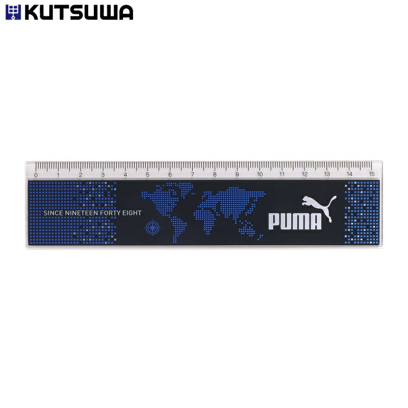 楽天アルマジロ 楽天市場店PUMA 定規 15cm 男の子 ものさし クツワ