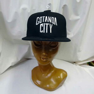 OTTO CAP/Cotton Snapback Caps 単色/ツートーン GOTANDA CITY BK(オットーキャップ/コットンスナップバックキャップ ゴタンダシティー ブラック) コットンツイル フラットバイザーキャップ　五反田シティーキャップ　多彩なカラーからチョイス！