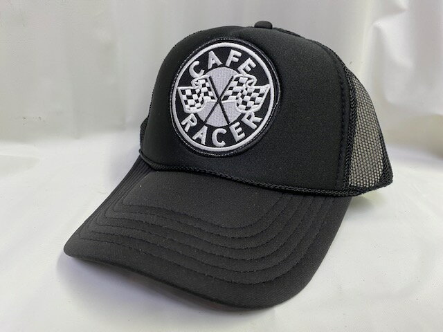 楽天アライバル楽天市場店アメカジメッシュキャップ★MESH CAP★CAFE RACER 　オールブラック