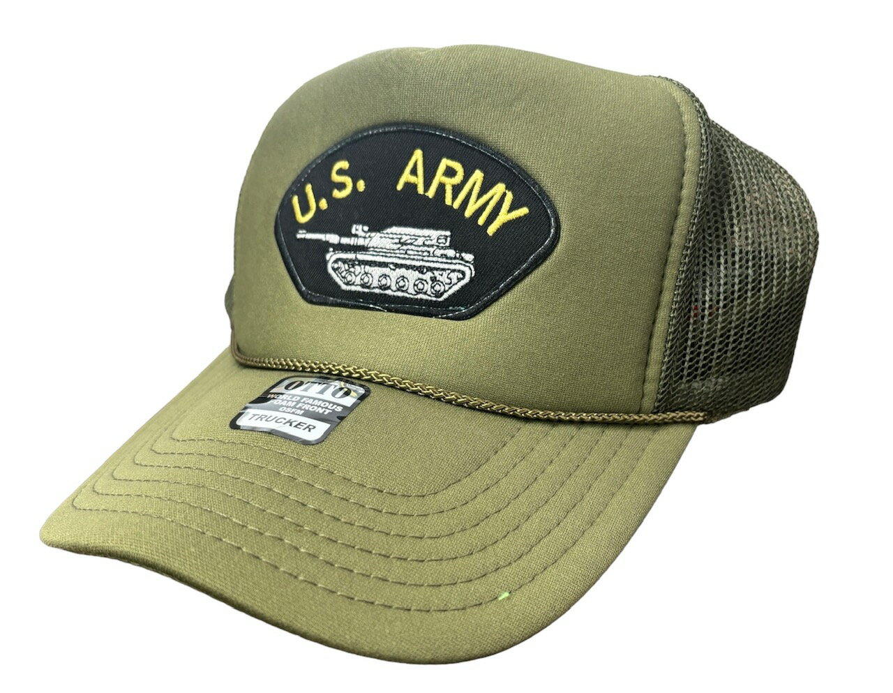 アメカジメッシュキャップ★MESH CAP★U.S.ARMY 　TANK　戦車部隊　アーミーグリーン