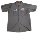 RED KAP WORK SHIRT★レッドキャップ★ワッペン付きワークシャツ★チャコール★ネーム★SHELBY シェルビーコブラ