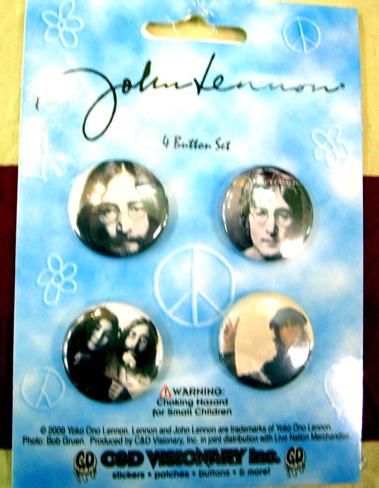 JOHN LENNON★　4P　BADGE　SET★ジョン・レノン★The Beatles