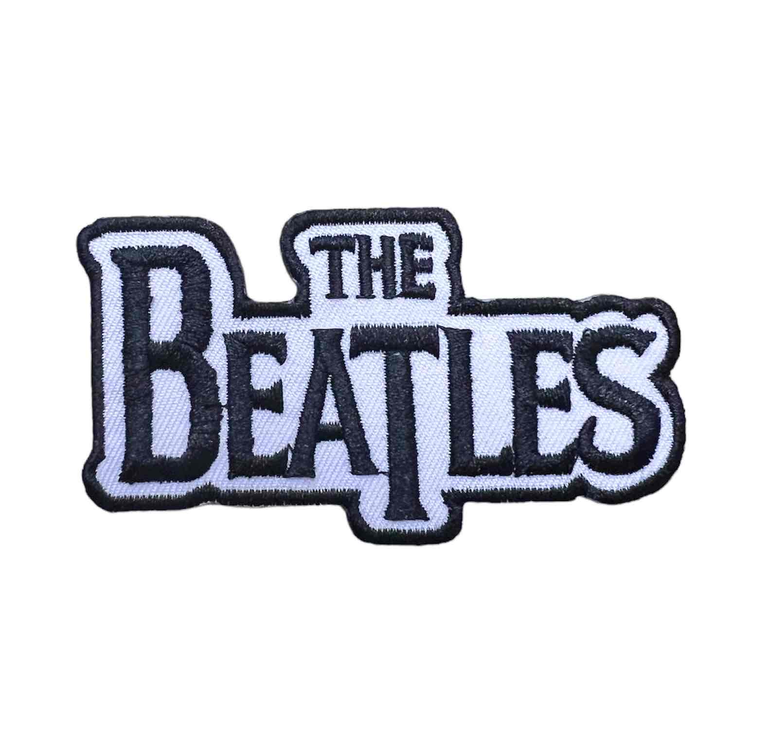 輸入ワッペン★THE BEATLES ビートルズ　ダイカット黒文字★