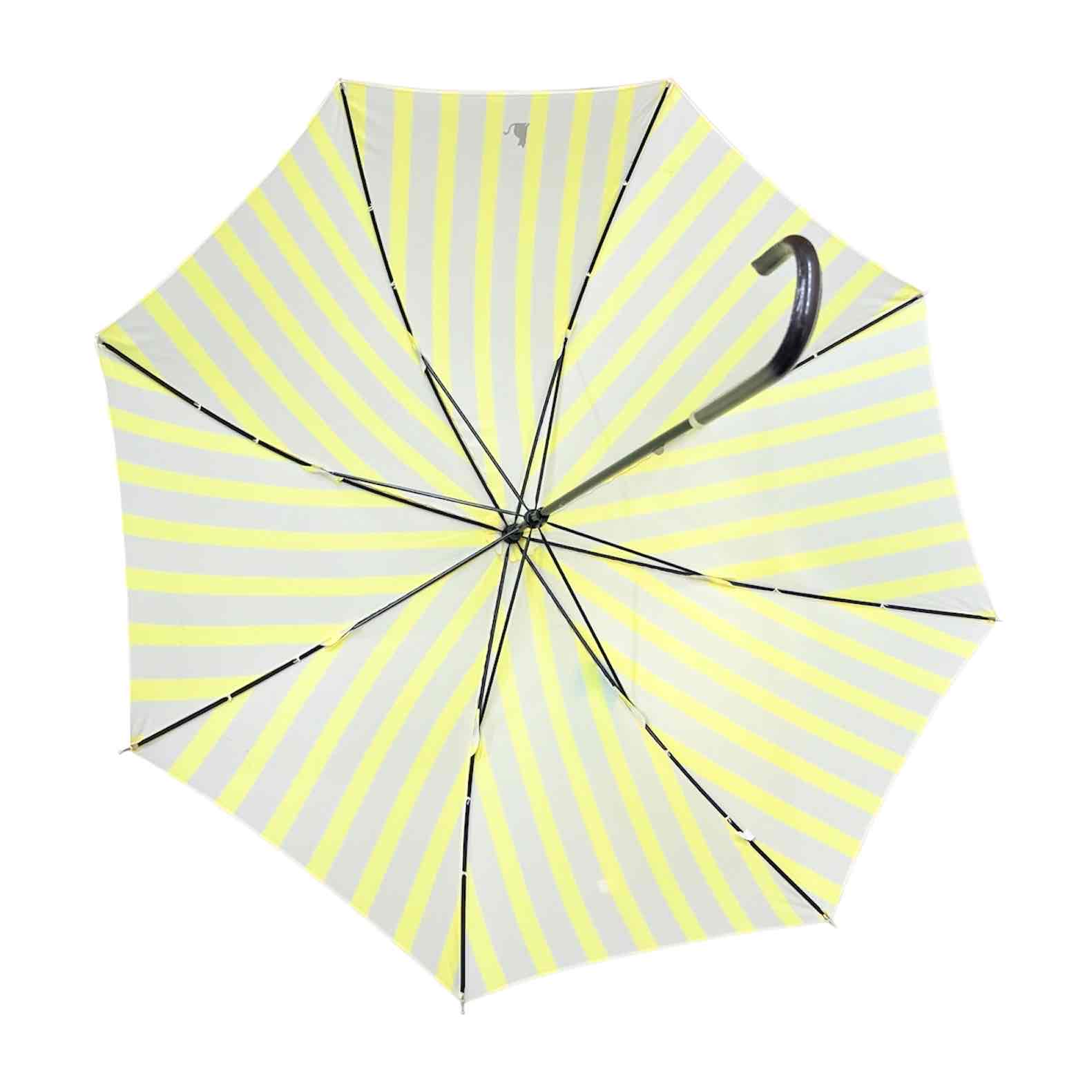 ライン柄　猫　傘　　おしゃれ　大人用　日傘　47cm