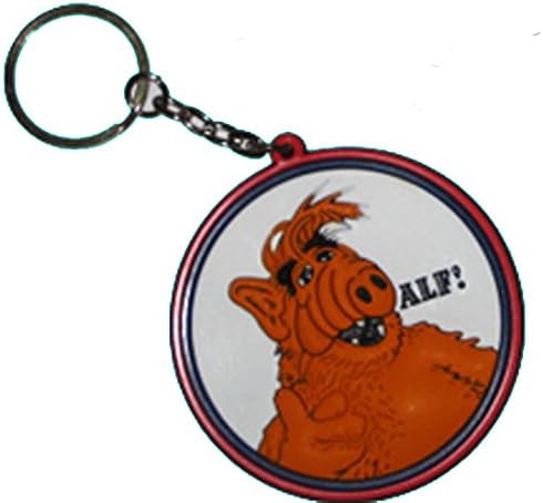 Rakuten - ラバーキーホルダー【ALF】アルフ　丸型　キーチェーン キーリング 並行輸入 アメリカン雑貨 アメリカンキャラクター アメキャラ