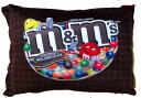 m＆m’s　エムアンドエムズ　クッション　茶色　ふわふわ　　アメリカンキャラクター　スポークスキャンディ　チョコレートブランド