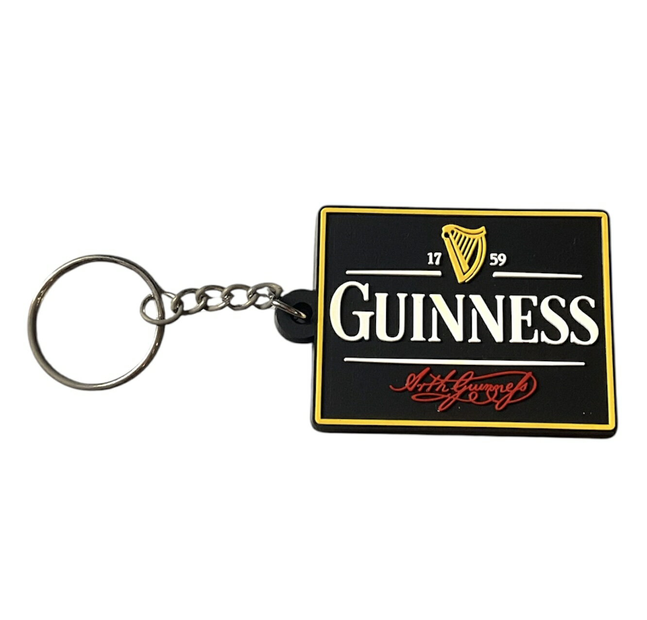 Rakuten - ラバーキーチェーン　GUINNESS　ギネス 　ラバー 3D キーチェーン キーホルダー 並行輸入 アメリカン雑貨