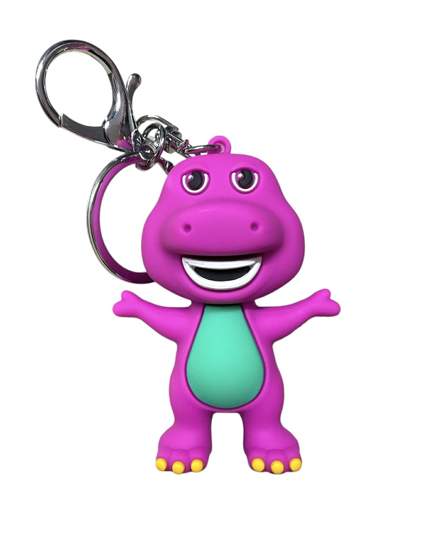 Rakuten - 3D　ラバーキーホルダー　キーチェーン　立体　Barney　バーニー　アメキャラ