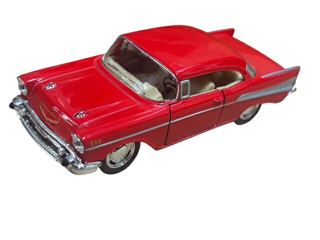 Rakuten - Kinsmart/キンスマート社製★ 1957シボレーベルエア　プルバックミニカー　ダイキャスト製 ★1/40ダイキャストモデルミニカー