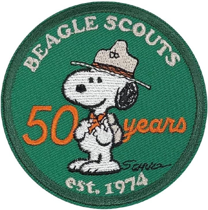 ビーグルスカウト50周年 ワッペン大 サークル S02Y2837