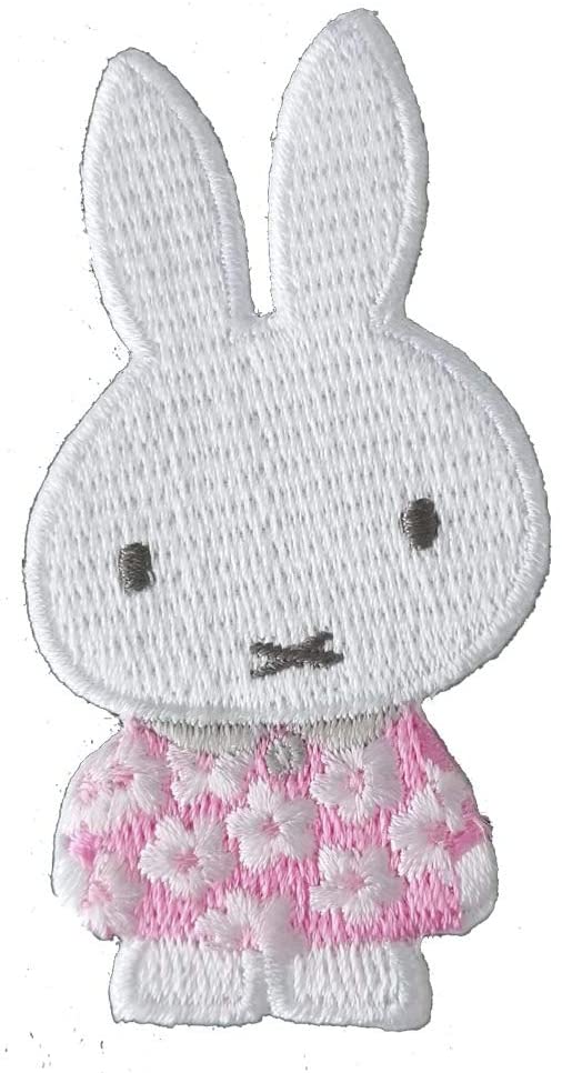 ミノダ miffyスプリングフラワー ワッペン ワンピース ピンク D02Y1617