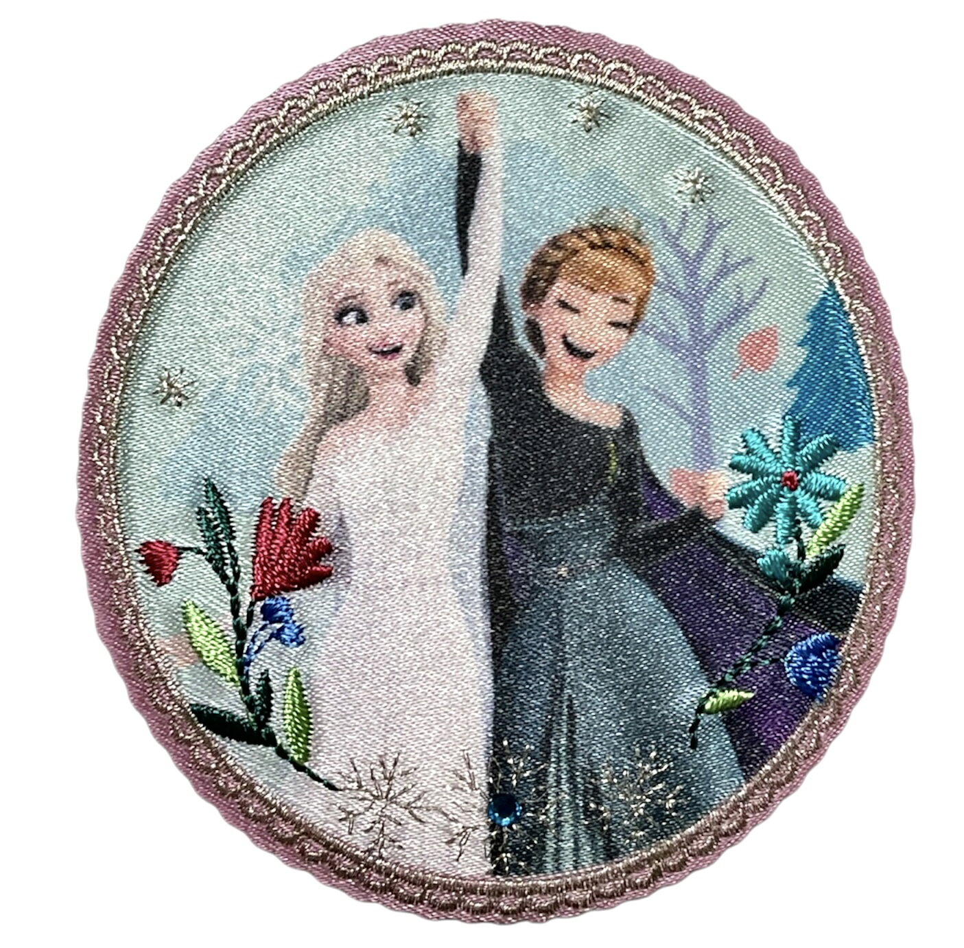 アナと雪の女王/ワッペン大　ガッツポーズ　アナ雪　アナ　エルサ　2WAYワッペン　※定形外郵便にて発送※