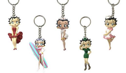 Rakuten - 【 WE ♡ BETTY BOOP】【CUTEな3D！】PVC KEY RING キーリング キーホルダー べティちゃん
