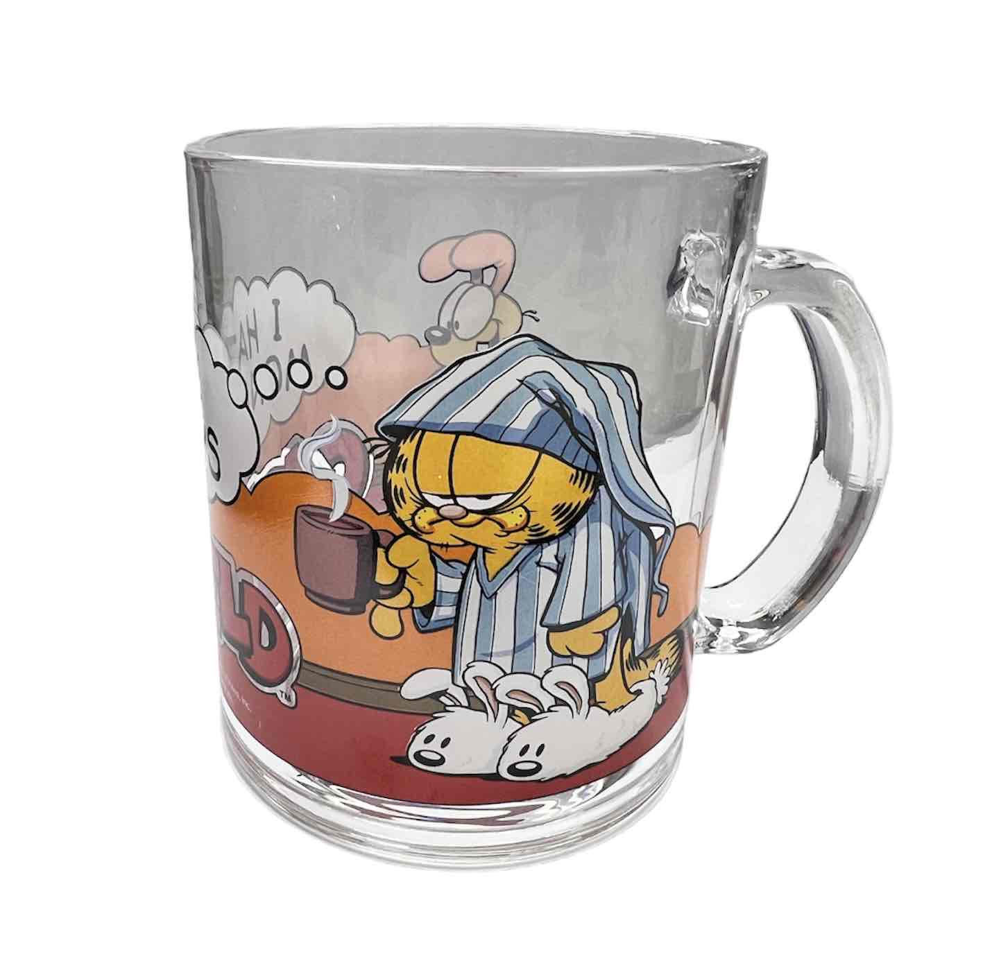 【世界中で愛されてる猫】容量たっぷり GARFIELD GLASS MUG ガーフィールド グラスマグ