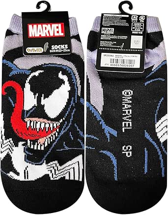 MARVEL/ヴェノム/ぐるぐる/キャラックス 大人用靴下 ソックス マーベル MARVEL/ヴェノム/ぐるぐる/キャラックス 大人用靴下 ソックス マーベル