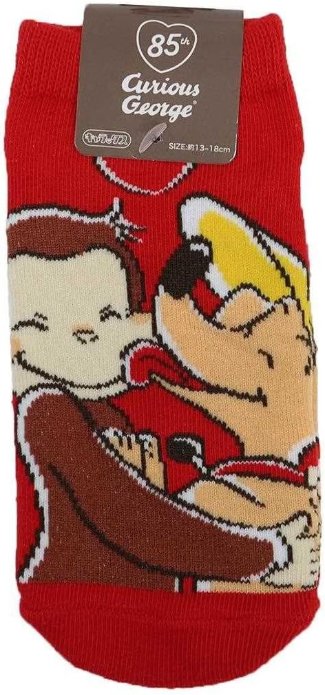 Rakuten - [スモール・プラネット] おさるのジョージ[子供用靴下]キッズソックス/フレンズ ハート Curious George