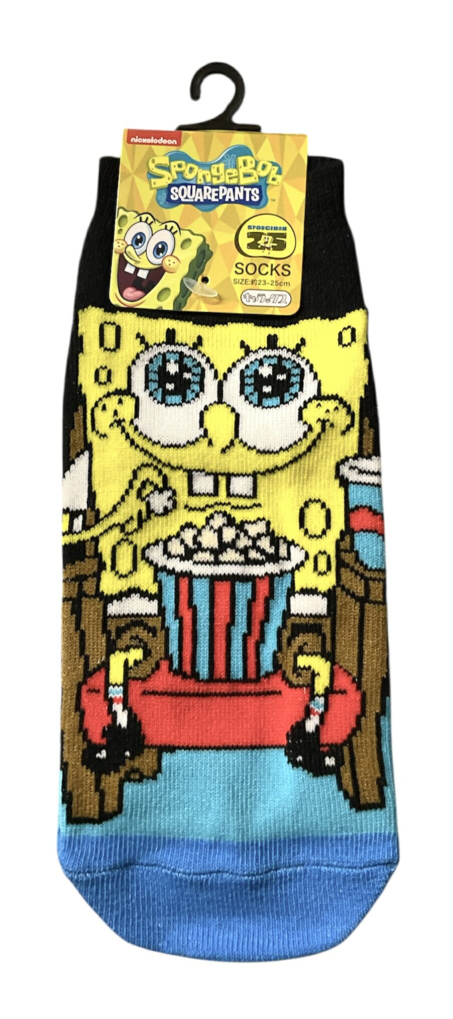 ☆★☆キャラックス☆★☆ newアイテム登場こちらは定番人気アイテム[レディースソックス]かわいいキャラクターがデザインされていてGOODおしゃれな女の子は足元から可愛くコーディネートしちゃおう可愛い靴下いっぱいあるからおしゃれを楽しんでね ●サイズ：約23cm~25cm ●素材：ポリエステル ※掲載画像と実商品のカラーが若干異なることがございます。 ※掲載画像は撮影用のサンプル商品ですので、別の画像を使用している場合があります。 ※各種加工の状態は商品によって多少異なります。 ※実測値のため、多少の誤差はご容赦ください。 No.104.001.003 スポンジボブ　映画