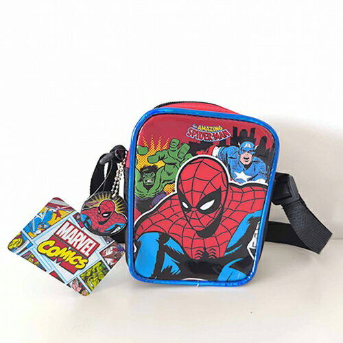 乐天商城 - スパイダーマン　ミニスクエアスリングバッグ(バックアベンジャーズ)
